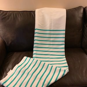 Kate Spade Teal Striped Shower Curtain